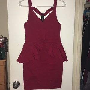 Red skin tight dress